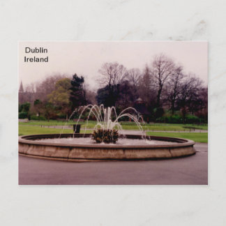 Irland, Fountain, St. Stephens Green, Dublin Postkarte