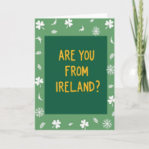 Irland-Frage-Spaßkarte Karte