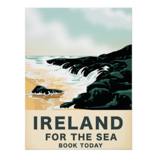 Irland "Für das Meer" Nautil-Reiseposter Poster