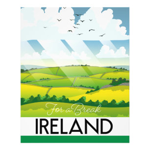Irland für eine Reise-Pause Postkarte Fotodruck