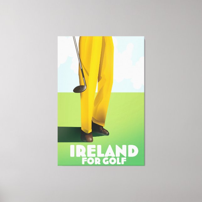 Irland für Golf Leinwanddruck (Vorderseite)