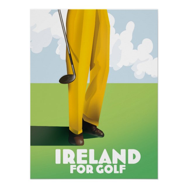 Irland für Golf Poster (Vorderseite)
