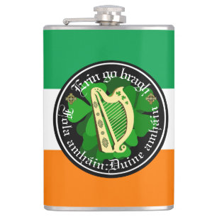 Irland für immer/Erin gehen am Bremsen/1 Blut/Mens Flachmann