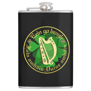 Irland für immer/Erin gehen am Bremsen/1 Blut/Mens Flachmann