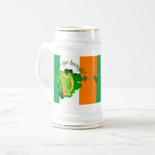 Irland für immer/Erin gehen Bracht/Herz Gold/Grün Bierglas