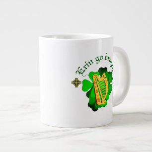 Irland für immer/Erin geht hart/harf Jumbo-Tasse