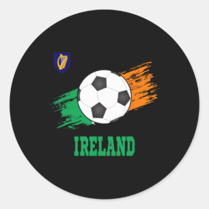 Irland Fußball Irischer Fußball Irland Futbol Runder Aufkleber