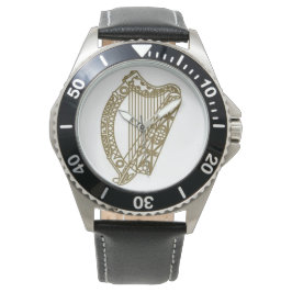 Irland Goldharfe wasserdichte Uhr