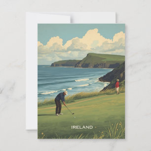 Irland Golfing Postkarte