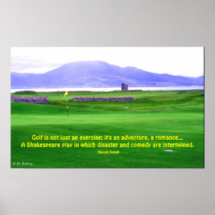 Irland-Golfplatz-Druck Poster