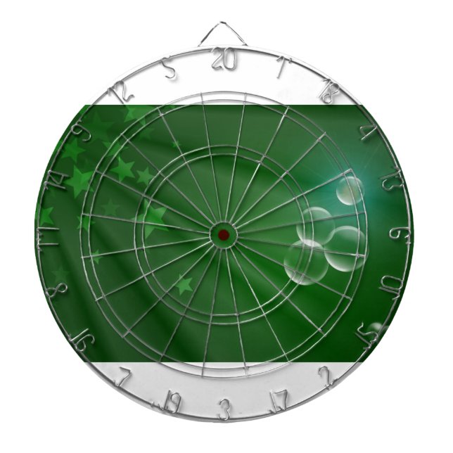 Irland Green Pattern Art Peace Liebe Destiny Dartscheibe (vorne)