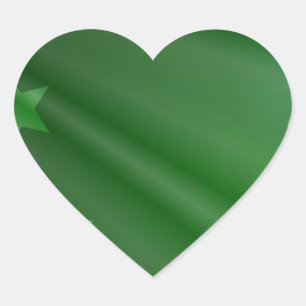 Irland Green Pattern Art Peace Liebe Destiny Herz-Aufkleber