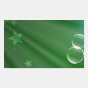 Irland Green Pattern Art Peace Liebe Destiny Rechteckiger Aufkleber