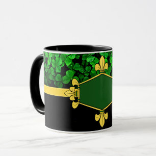 Irland grüne Shamrocks, Anpassen mit Namen 5 Tasse