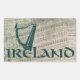 Irland Harp Design, Irish Harp Rechteckiger Aufkleber (Vorderseite)