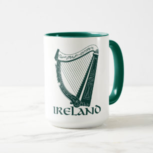 Irland Harp Design, Irish Harp Tasse