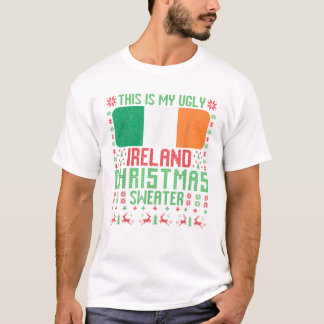 Irland hässlicher Weihnachtspullover T-Shirt