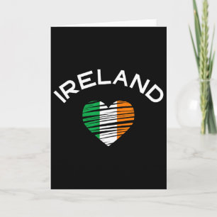 Irland Herz St Patricks Stolze Irische Flagge Wurz Karte