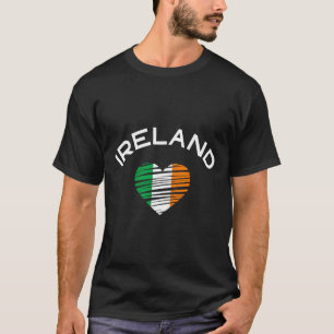 Irland Herz St Patricks Stolze Irische Flagge Wurz T-Shirt