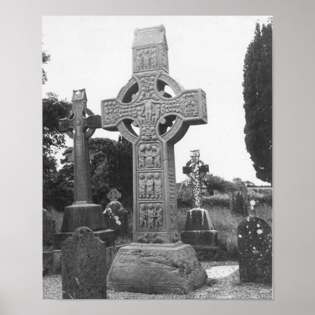 Irland Hochkreuz des 9. Jahrhunderts Poster (Vorne)