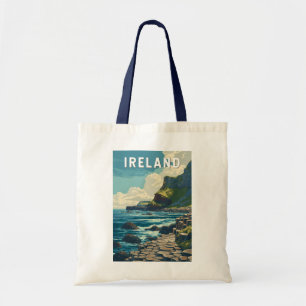 Irland Illustration Reise Kunst Vintage Tragetasche