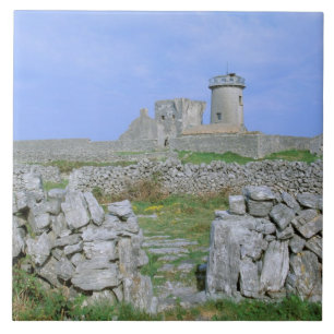 Irland, Inishmore, Aran Insel, Dun Aengus Fort Fliese