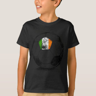 Irland Irisch Eire Flagge Design Auf Fußballtrikot T-Shirt