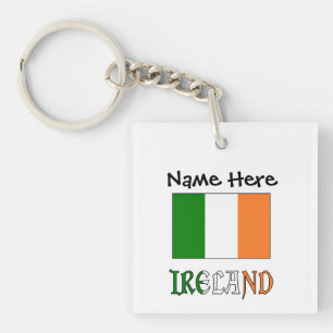 Irland Irische Flagge Personalisiert Schlüsselanhänger