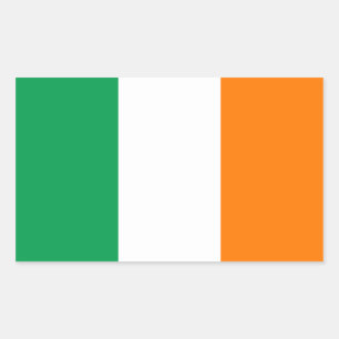 Irland/irische Flagge Rechteckiger Aufkleber