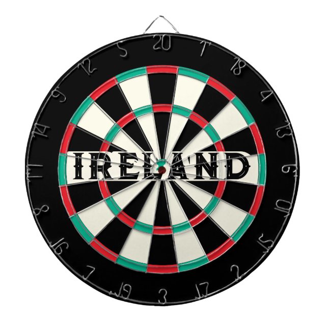 IRLAND-IRISCHES altes klassisches Design Dartscheibe (vorne)