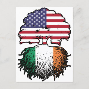 Irland Irish American USA United Staaten America Postkarte
