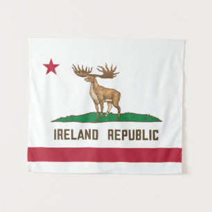Irland Irish Elk Flag Giant Deer Wandteppich
