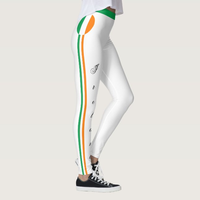 Irland/Irish Flag Fashion Reise/Sport Fan Legg Leggings (Rechts)