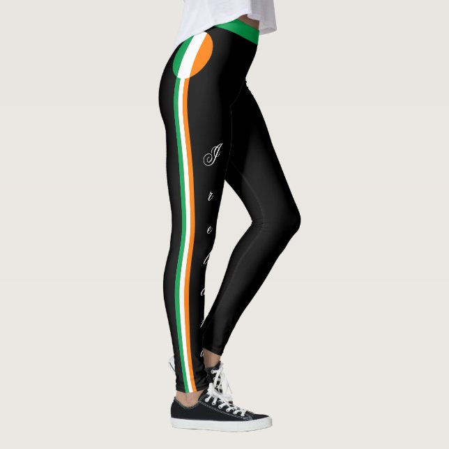 Irland/Irish Flag Fashion Reise/Sport Fans Leggings (Rechts)