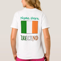 Irland: Irish Flag Green Personalization Girls'