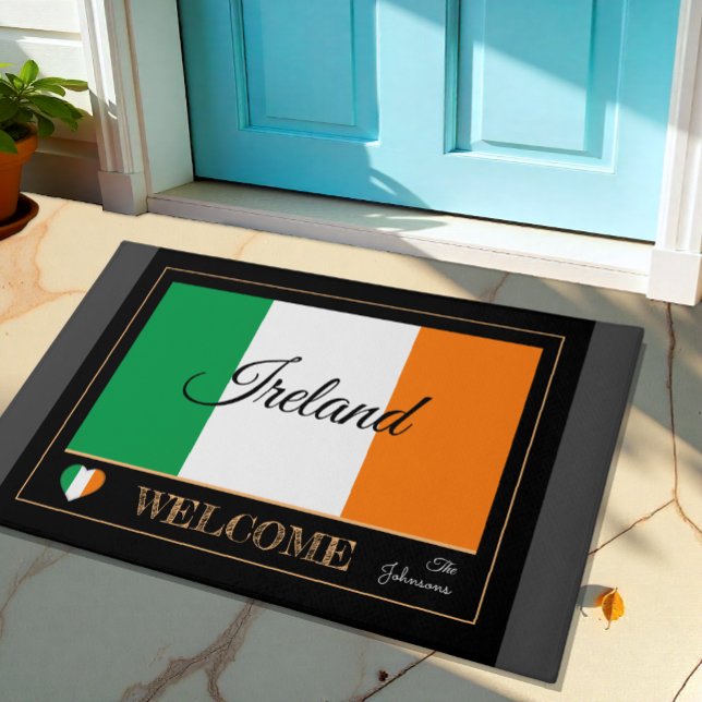 Irland & Irish Flag house mattes/sports Willkommen Fußmatte (Von Creator hochgeladen)