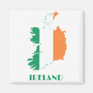 IRLAND - IRISH/MAP/FLAG/FARBEN/EMBLEM MAGNET