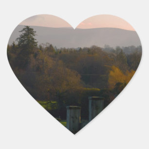 Irland ist schön Herz-Aufkleber