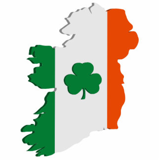 Irland-Karte Freistehende Fotoskulptur