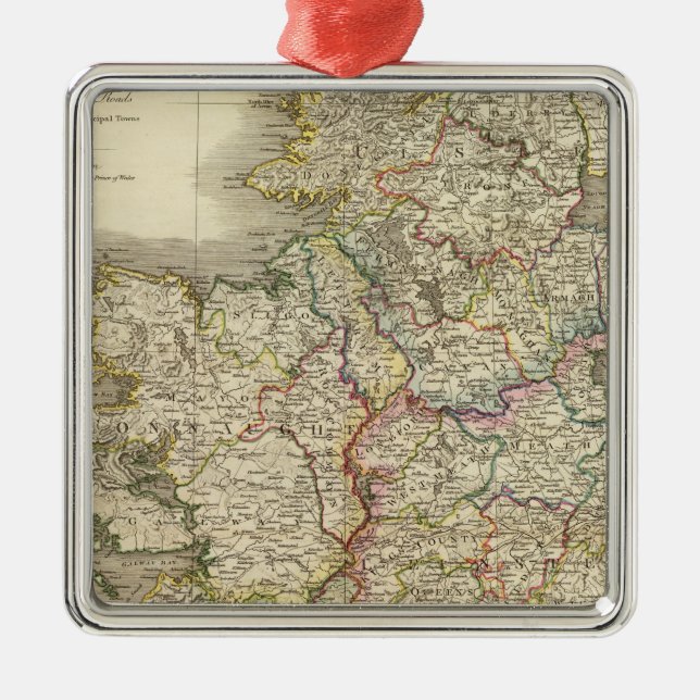 Irland-Karte Ornament Aus Metall (Vorne)