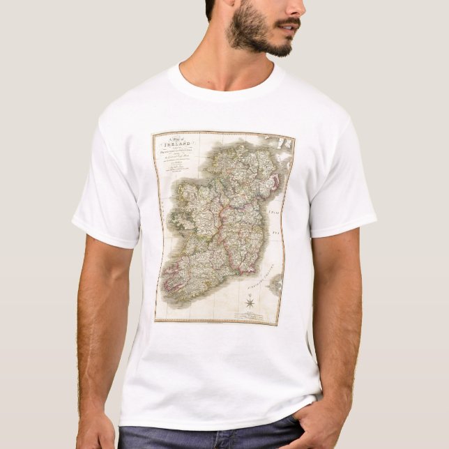 Irland-Karte T-Shirt (Vorderseite)