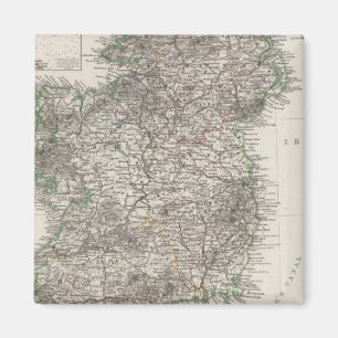 Irland Karte von Stieler Magnet