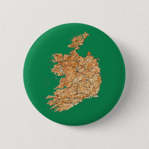 Irland-Karten-Knopf Button