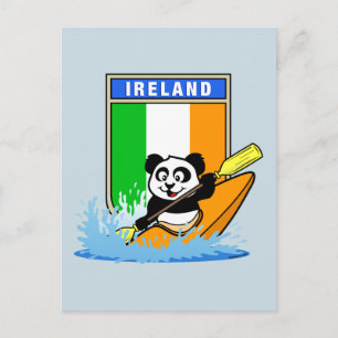 Irland Kayaking Panda Postkarte