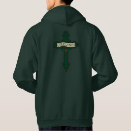 Irland - keltisches Kreuz u. Claddagh Hoodie