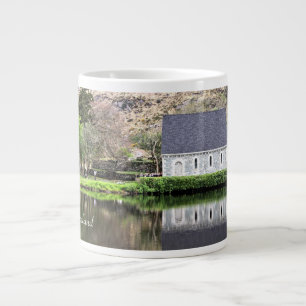 Irland, Kirche, Steinmauer, See, Fotografie Jumbo-Tasse