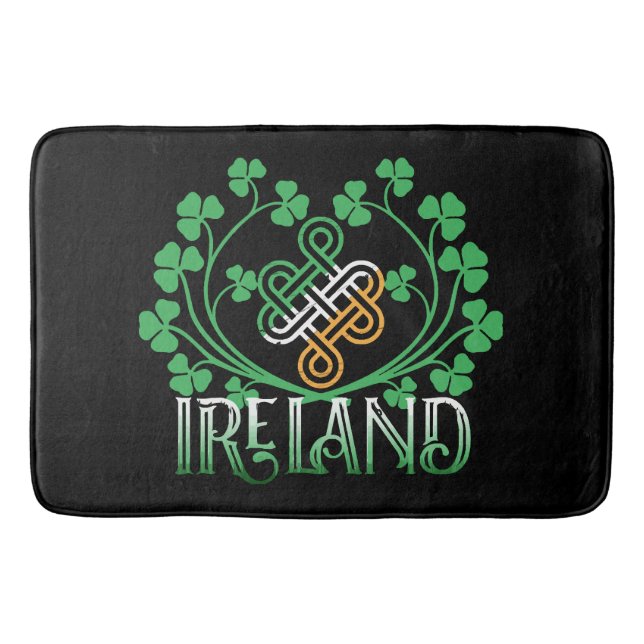 IRLAND-KLEEBLATT BADEMATTE (Vorderseite)