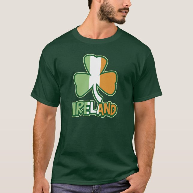 Irland-Kleeblatt-Flaggen-T - Shirt (Vorderseite)