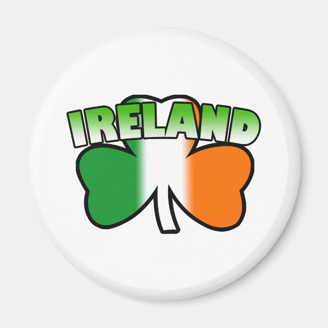 Irland Kleeblatt Magnet (Vorne)