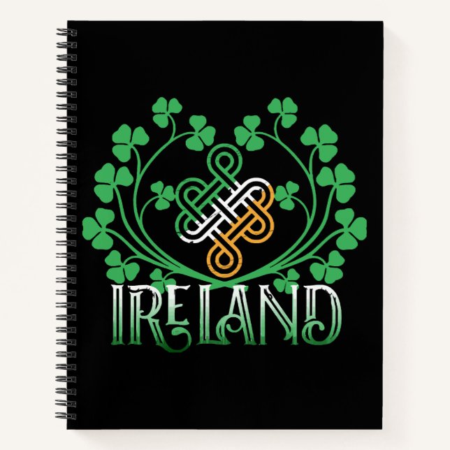 IRLAND-KLEEBLATT NOTIZBUCH (Vorderseite)